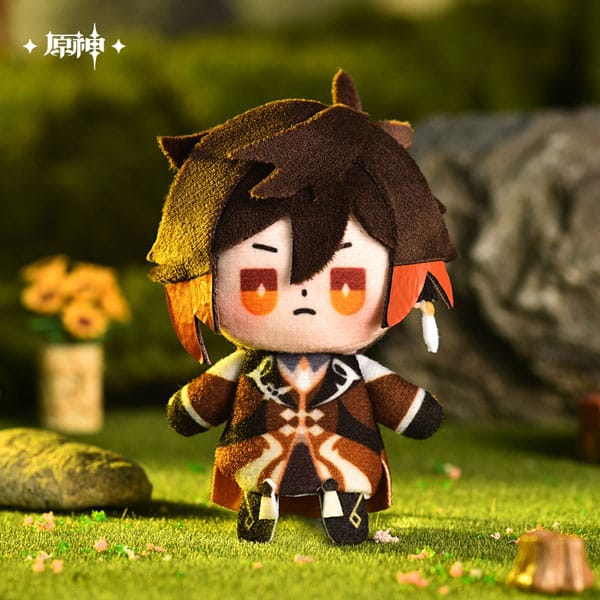 Zhongli Genshin Impact 20cm plush outlets doll with outfit & badge