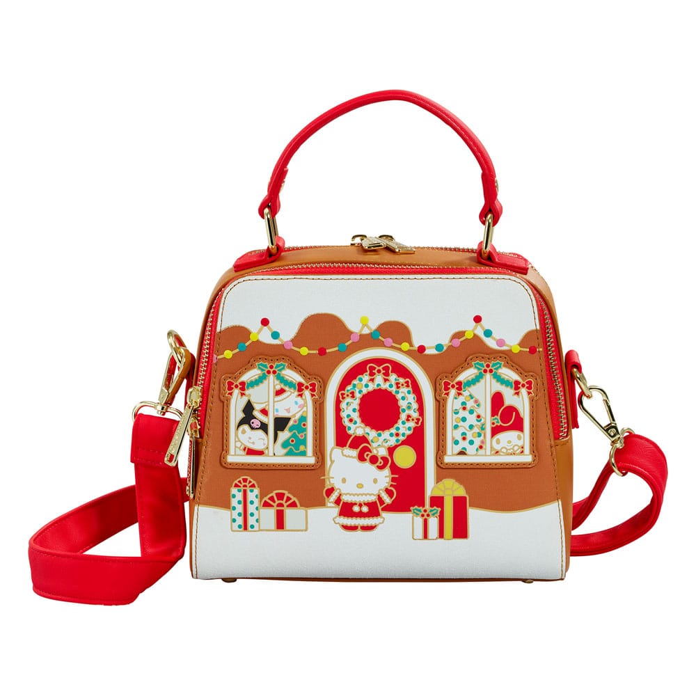 hello kitty gingerbread house backpack Hello Kitty by Loungefly Crossbody Bag Gingerbread House heo Exclusive – Hobby Figures