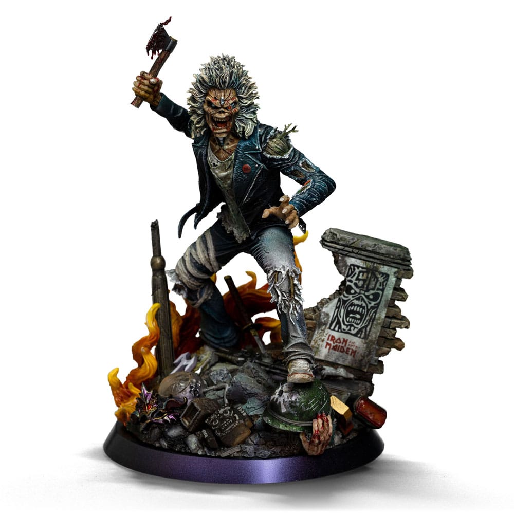 Iron Maiden Art Scale Statue 1/10 Eddie 50th Year Anniversary 22cm