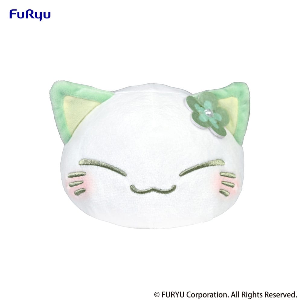 Nemuneko Cat Plush Figure Green 18cm – Hobby Figures