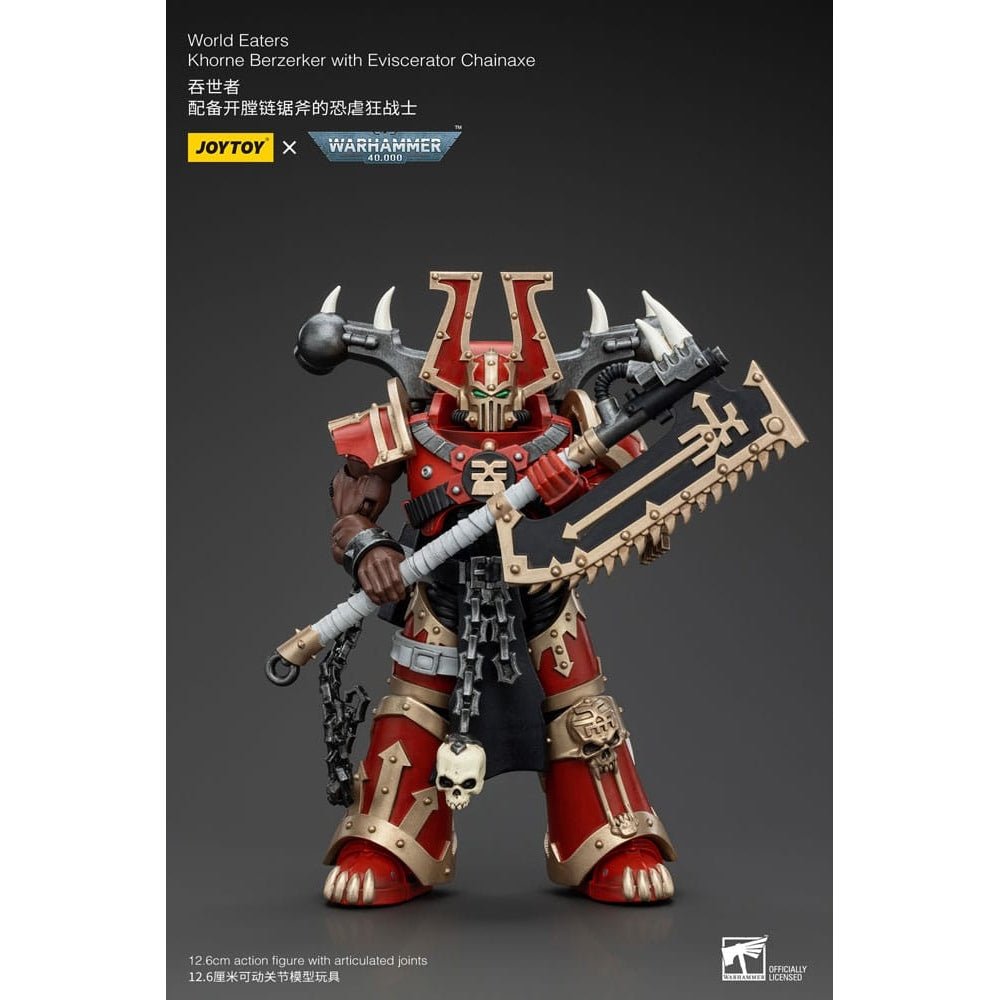 Figurine JoyToy Warhammer 40K - World Eaters Khorne Berzerker 4 - Neuf Sous Blister