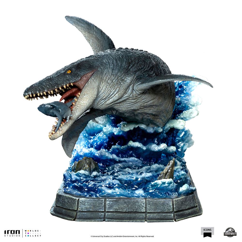 Jurassic World Icons Statue Mosasaurus 16cm Hobby Figures