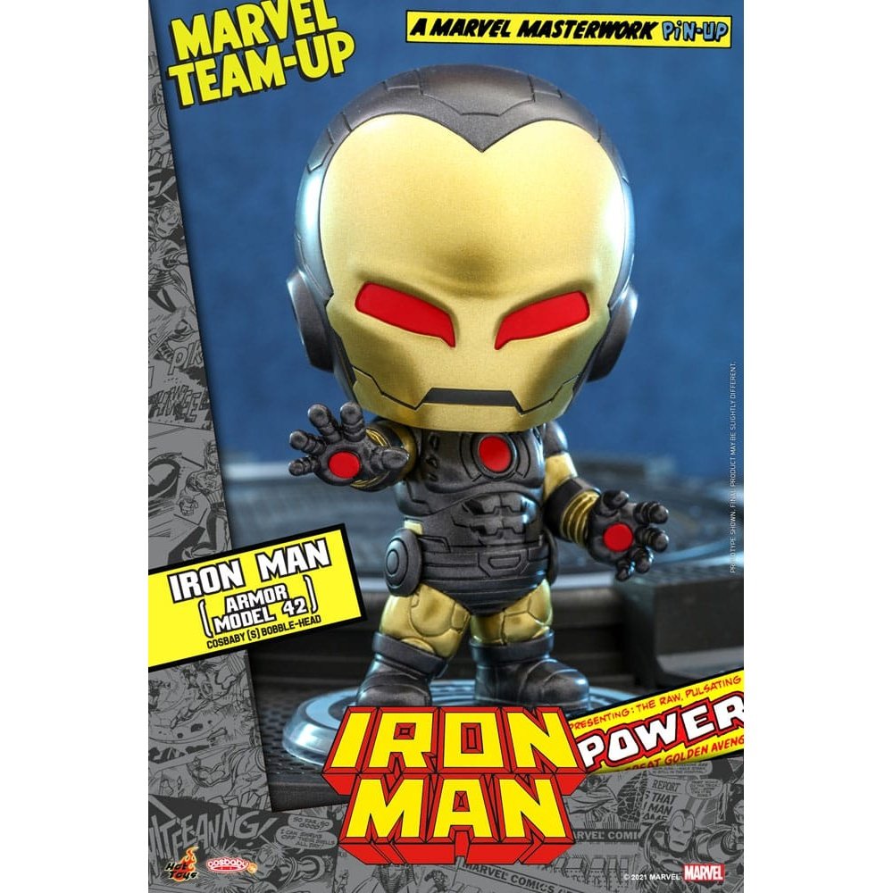 Marvel Comics Cosbaby S Mini Figure Iron Man Armor Model 42 10cm