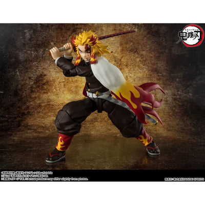 Demon Slayer: Kimetsu no Yaiba S.H. Figuarts Action Figure Kyojuro Rengoku 15cm - Action Figures - Bandai Tamashii Nations - Hobby Figures UK