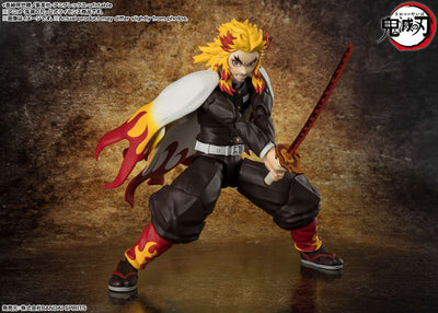 Demon Slayer: Kimetsu no Yaiba S.H. Figuarts Action Figure Kyojuro Rengoku 15cm - Action Figures - Bandai Tamashii Nations - Hobby Figures UK