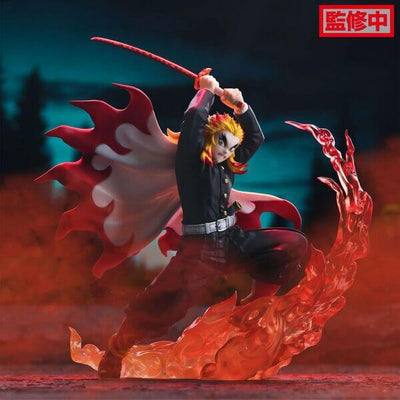 Demon Slayer: Kimetsu no Yaiba Xross Link Anime PVC Statue Kyojuro Rengoku 15cm - Scale Statue - Sega - Hobby Figures UK