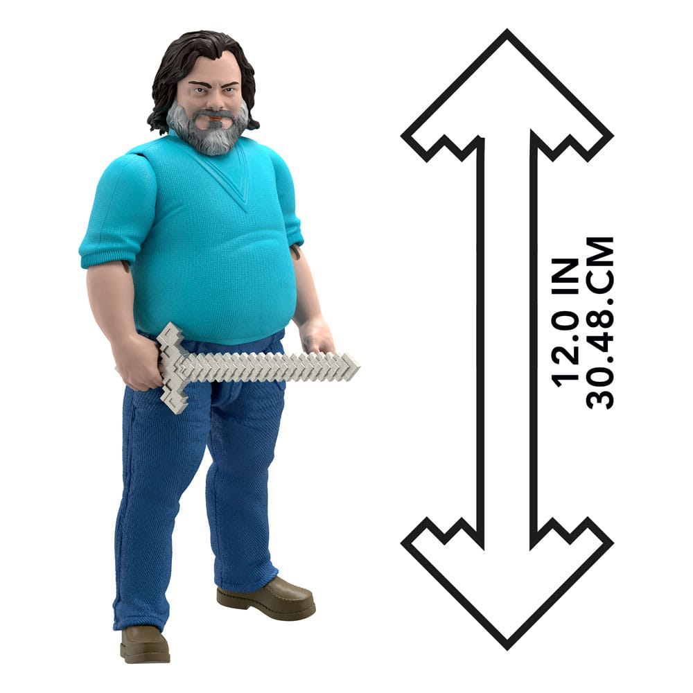 A Minecraft Movie Action Figure Large Steve 30cm - Action Figures - Mattel - Hobby Figures UK