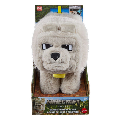 A Minecraft Movie Plush Dennis the Wolf 20cm - Plush - Mattel - Hobby Figures UK