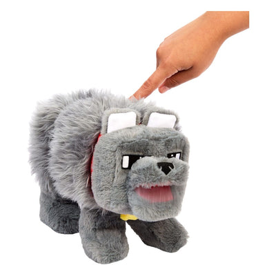 A Minecraft Movie Plush Dennis the Wolf 20cm - Plush - Mattel - Hobby Figures UK
