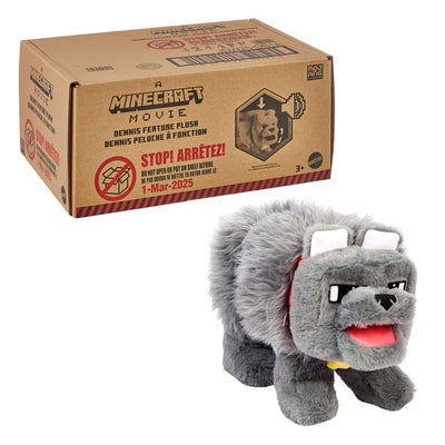 A Minecraft Movie Plush Dennis the Wolf 20cm - Plush - Mattel - Hobby Figures UK