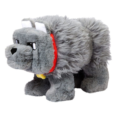 A Minecraft Movie Plush Dennis the Wolf 20cm - Plush - Mattel - Hobby Figures UK
