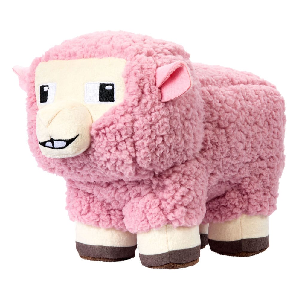 A Minecraft Movie Plush Figure Pink Sheep 20cm - Plush - Mattel - Hobby Figures UK