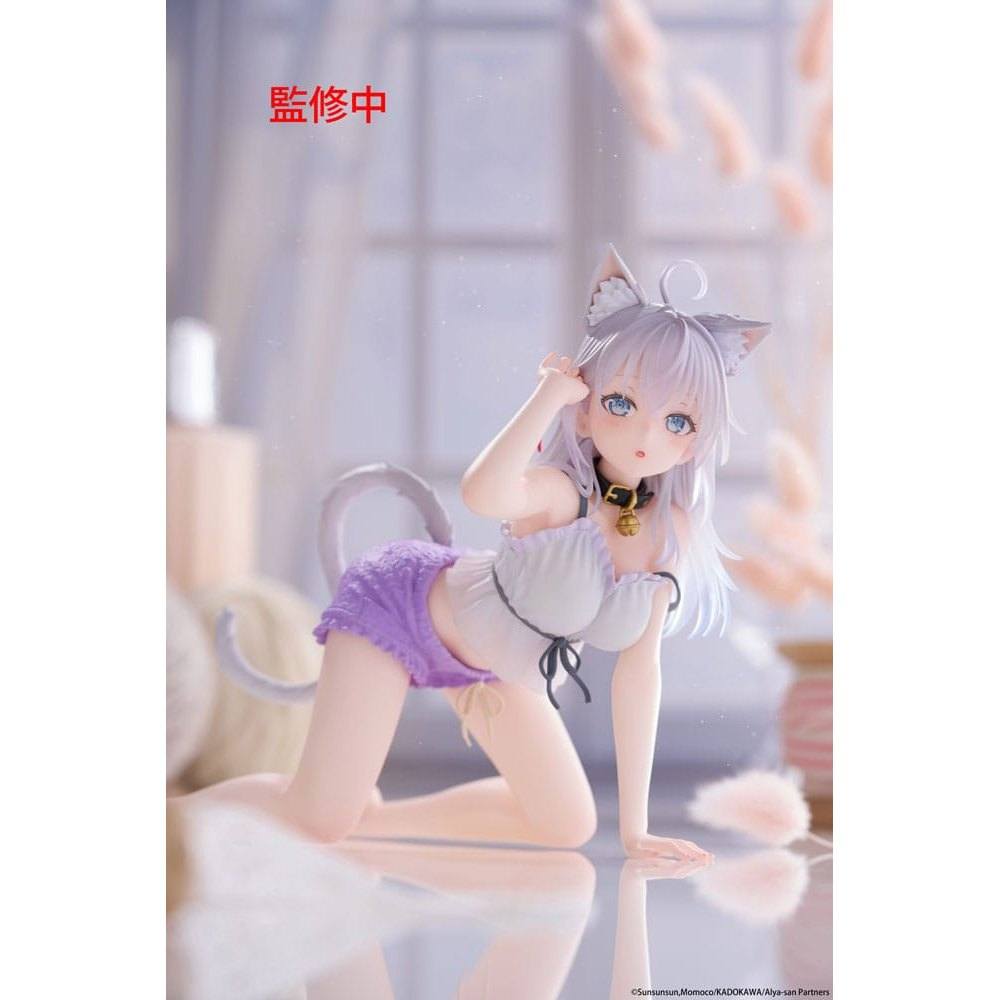 Alya Sometimes Hides Her Feelings in Russian PVC Statue Desktop Cute Figure Alya Cat Ear Roomwear Ver. 13cm - Scale Statue - Taito Prize - Hobby Figures UK