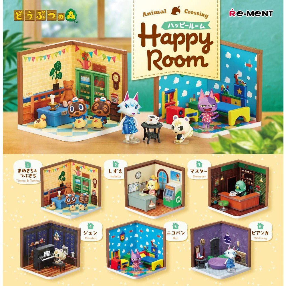 Animal Crossing Mini Figures Happy Room Blind Box Display (6) - Mini Figures - Re-Ment - Hobby Figures UK