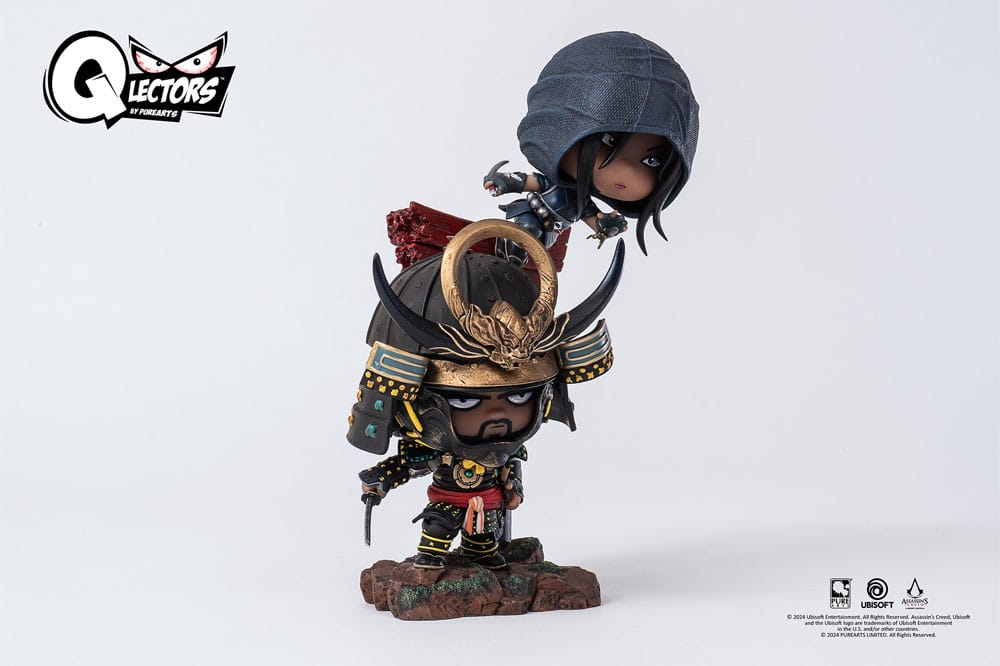 Assassin´s Creed Shadows Qlectors PVC Statue Naoe & Yasuke 15cm - Scale Statue - Pure Arts - Hobby Figures UK