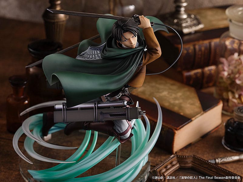 Attack on Titan PVC Statue 1/6 Humanity's Strongest Soldier Levi 23cm - Scale Statue - Pony Canyon - Hobby Figures UK