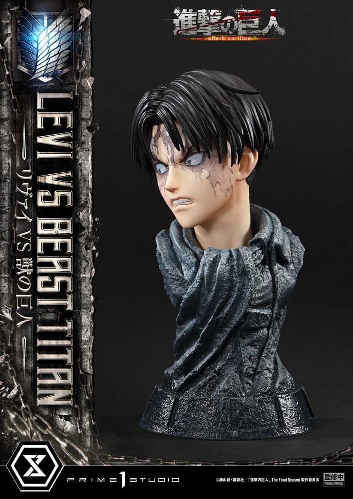 Attack on Titan Ultimate Premium Masterline Series Statue 1/4 Levi Versus Beast Titan 73cm - Scale Statue - Prime 1 Studio - Hobby Figures UK