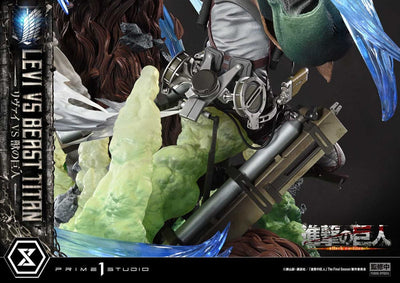 Attack on Titan Ultimate Premium Masterline Series Statue 1/4 Levi Versus Beast Titan 73cm - Scale Statue - Prime 1 Studio - Hobby Figures UK
