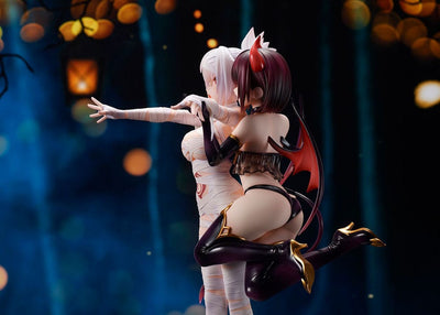 Ayakashi Triangle PVC Statue Matsuri Kazamaki & Suzu Kanade & Shirogane 25cm - Scale Statue - Flare - Hobby Figures UK