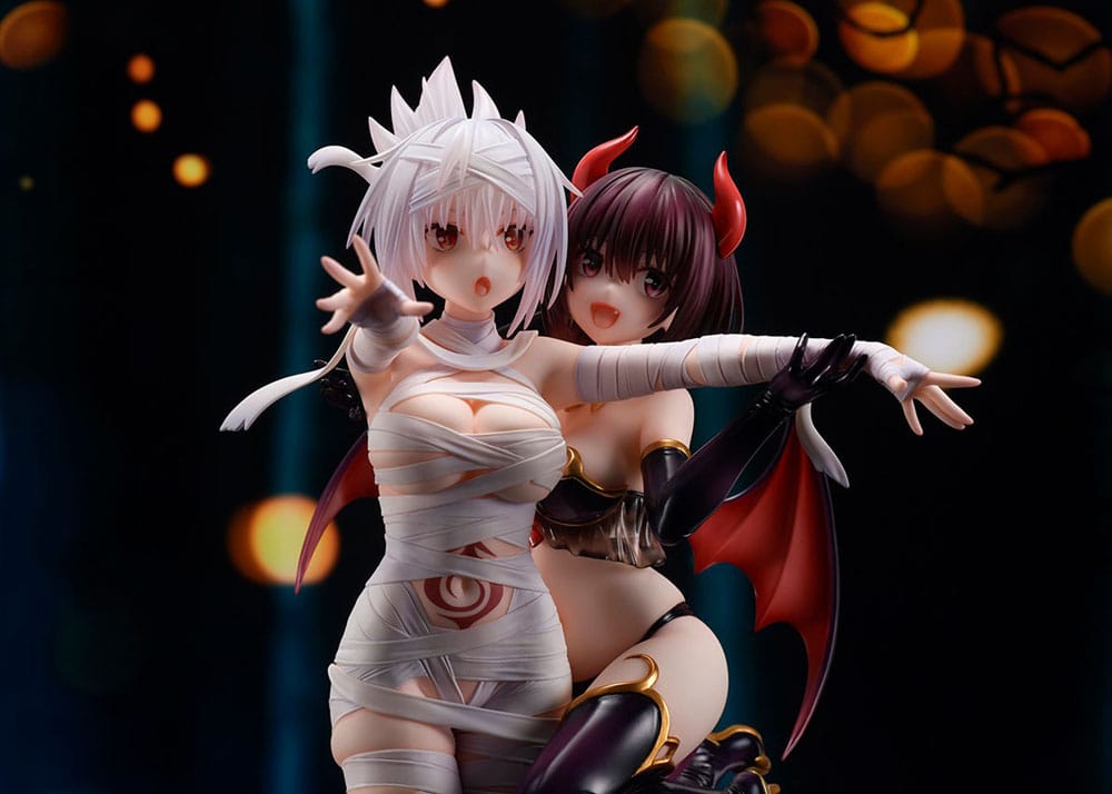 Ayakashi Triangle PVC Statue Matsuri Kazamaki & Suzu Kanade & Shirogane 25cm - Scale Statue - Flare - Hobby Figures UK
