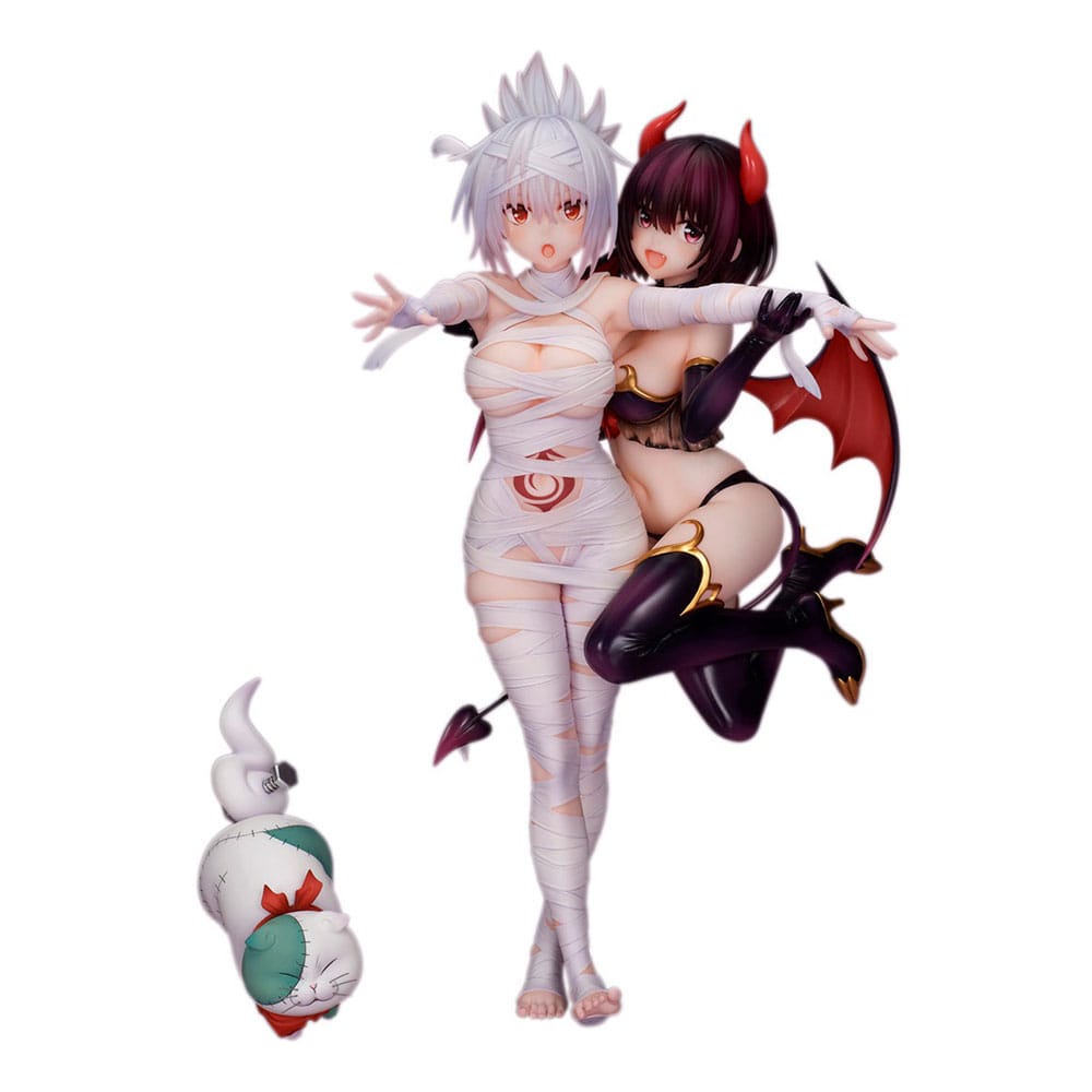 Ayakashi Triangle PVC Statue Matsuri Kazamaki & Suzu Kanade & Shirogane 25cm - Scale Statue - Flare - Hobby Figures UK