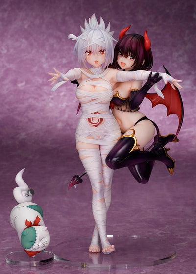 Ayakashi Triangle PVC Statue Matsuri Kazamaki & Suzu Kanade & Shirogane 25cm - Scale Statue - Flare - Hobby Figures UK