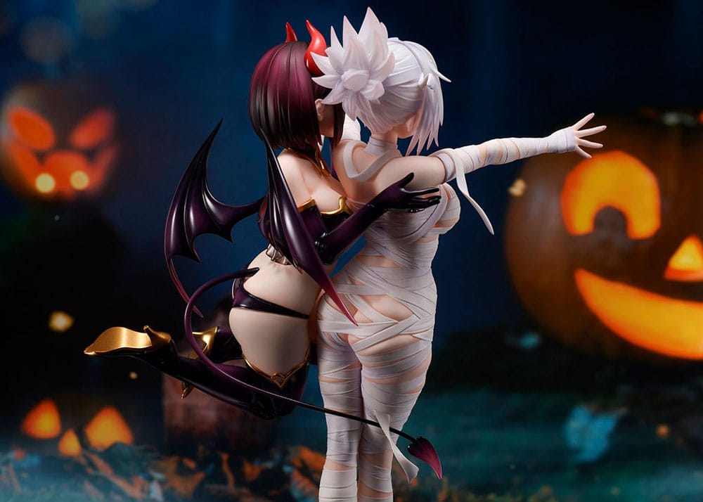 Ayakashi Triangle PVC Statue Matsuri Kazamaki & Suzu Kanade & Shirogane 25cm - Scale Statue - Flare - Hobby Figures UK