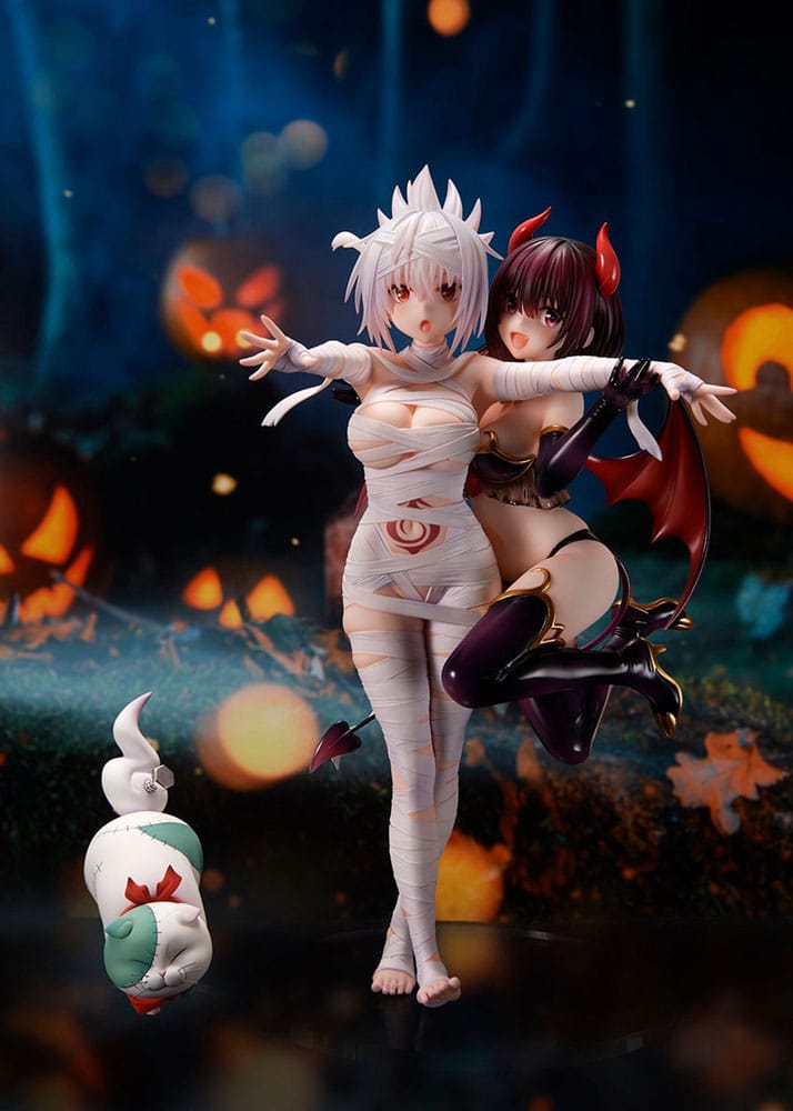 Ayakashi Triangle PVC Statue Matsuri Kazamaki & Suzu Kanade & Shirogane 25cm - Scale Statue - Flare - Hobby Figures UK