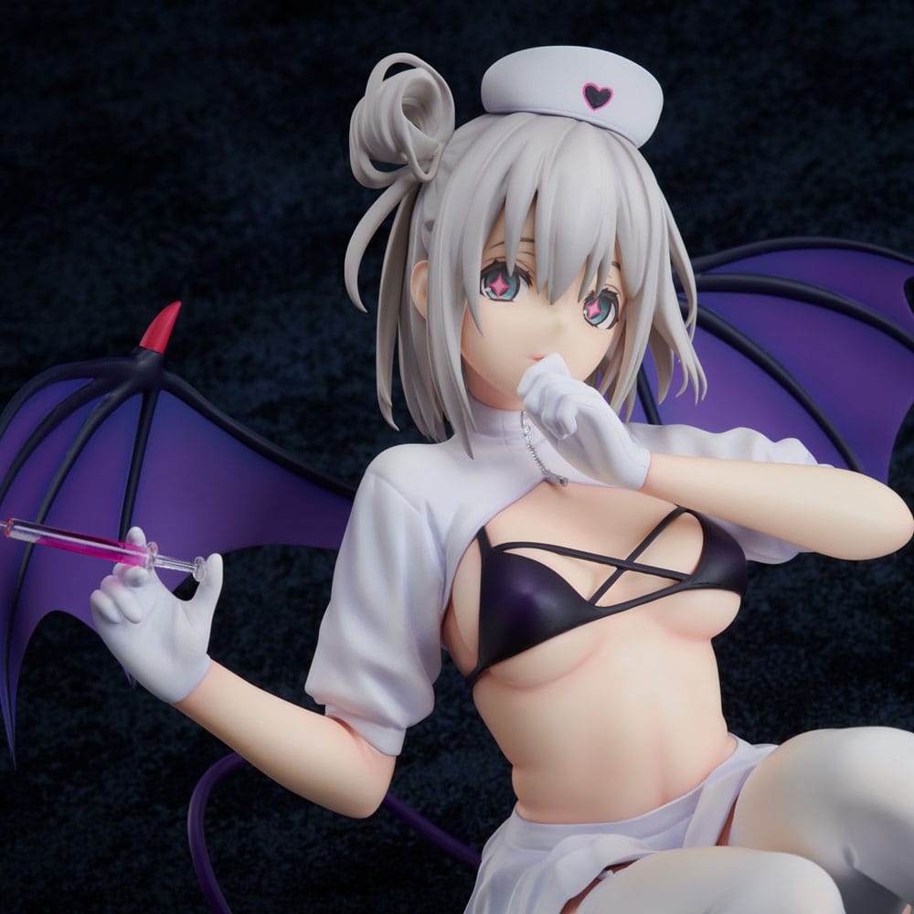 Azur Lane PVC Statue 1/4 Manchester: Midnight Devil in White 18cm - Scale Statue - FREEing - Hobby Figures UK