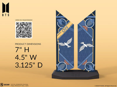 BTS Statue Premium BTS Logo: On Edition 18cm - Scale Statue - Sideshow Collectibles - Hobby Figures UK