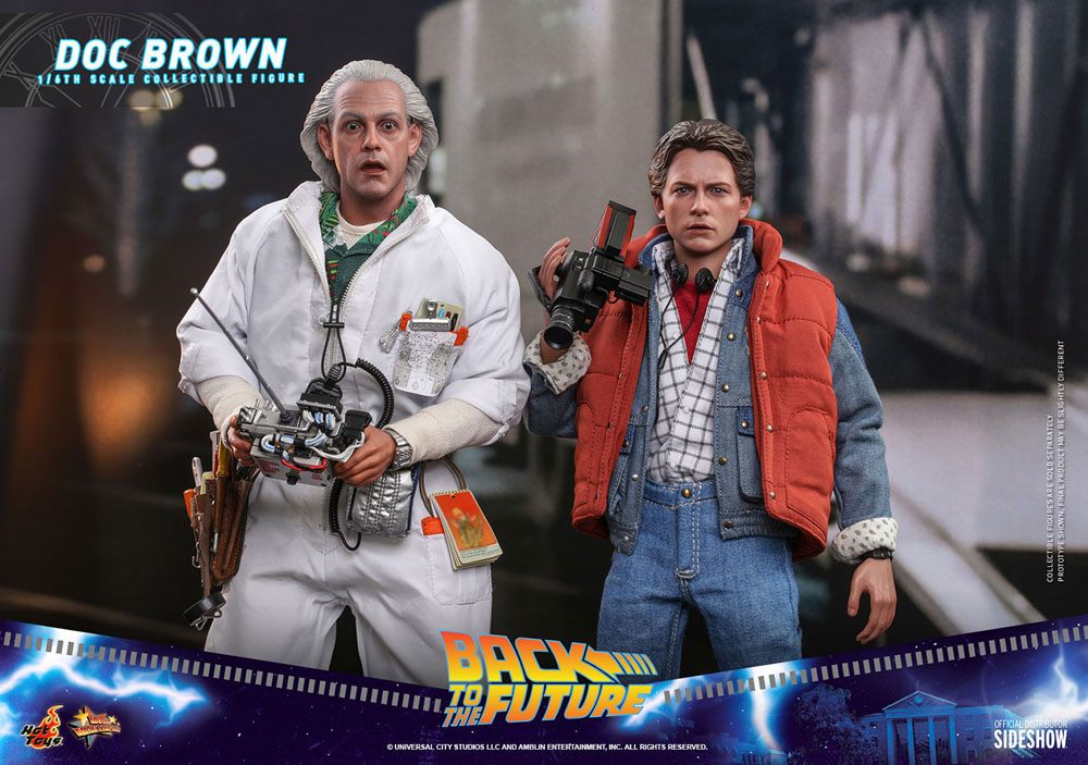 Back To The Future Movie Masterpiece Action Figure 1/6 Doc Brown 30cm - Action Figures - Hot Toys - Hobby Figures UK