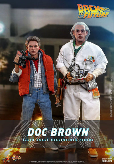 Back To The Future Movie Masterpiece Action Figure 1/6 Doc Brown 30cm - Action Figures - Hot Toys - Hobby Figures UK