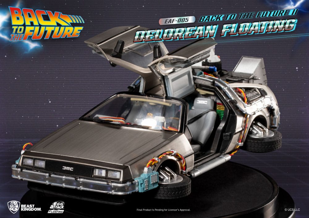 Back-to-the-Future-Egg-Attack-Floating-Statue-Back-to-the-Future-II-DeLorean-Standard-Version-20cm - Mini Figures - Beast-Kingdom-Toys - Hobby Figures UK