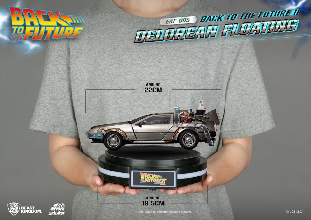 Back-to-the-Future-Egg-Attack-Floating-Statue-Back-to-the-Future-II-DeLorean-Standard-Version-20cm - Mini Figures - Beast-Kingdom-Toys - Hobby Figures UK