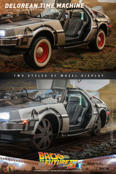 Back to the Future III Movie Masterpiece Vehicle 1/6 DeLorean Time Machine 72cm - Action Figures - Hot Toys - Hobby Figures UK