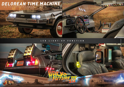 Back to the Future III Movie Masterpiece Vehicle 1/6 DeLorean Time Machine 72cm - Action Figures - Hot Toys - Hobby Figures UK