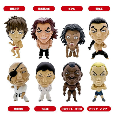 Baki Hanma 16d Collectible Figure Collection PVC Figures 8-Pack Baki Hanma 6cm - Mini Figures - 16 directions - Hobby Figures UK