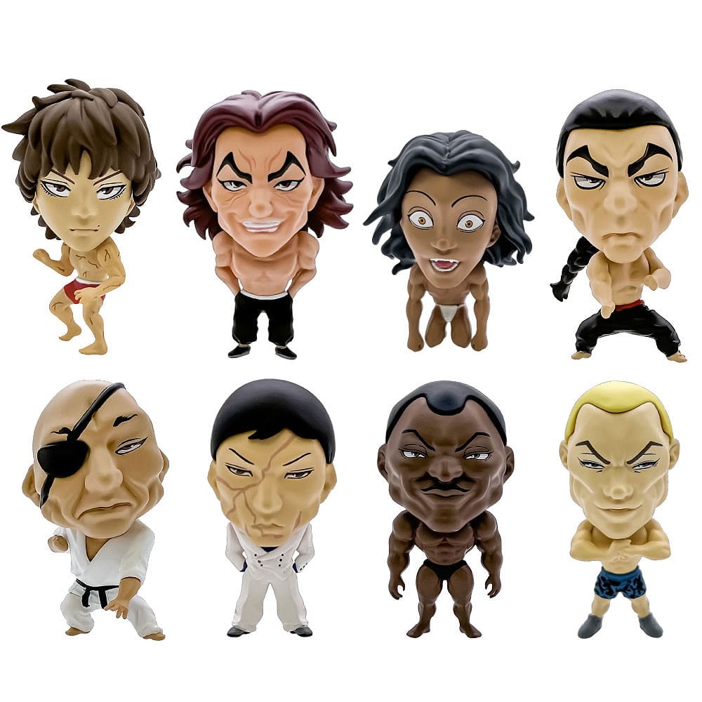 Baki Hanma 16d Collectible Figure Collection PVC Figures 8-Pack Baki Hanma 6cm - Mini Figures - 16 directions - Hobby Figures UK