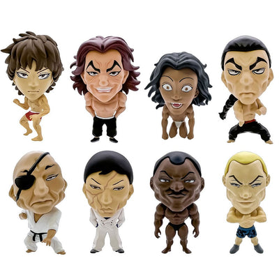 Baki Hanma 16d Collectible Figure Collection PVC Figures 8-Pack Baki Hanma 6cm - Mini Figures - 16 directions - Hobby Figures UK