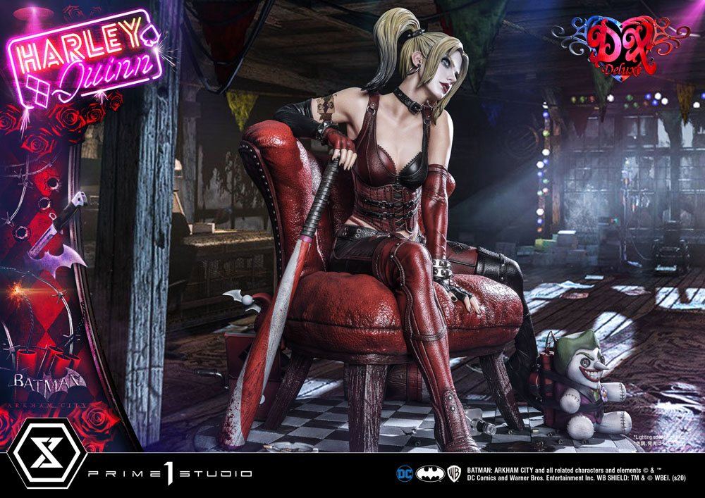 Batman Arkham City Statue 1/3 Harley Quinn Deluxe Bonus Version 58cm - Scale Statue - Prime 1 Studio - Hobby Figures UK
