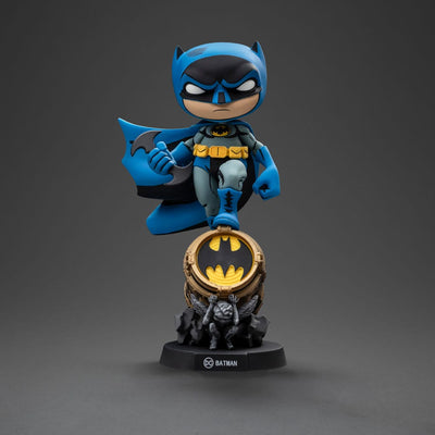 Batman Mini Co. PVC Figure Batman on Bat-Signal (Blue Variant) 15cm - Mini Figures - Iron Studios - Hobby Figures UK
