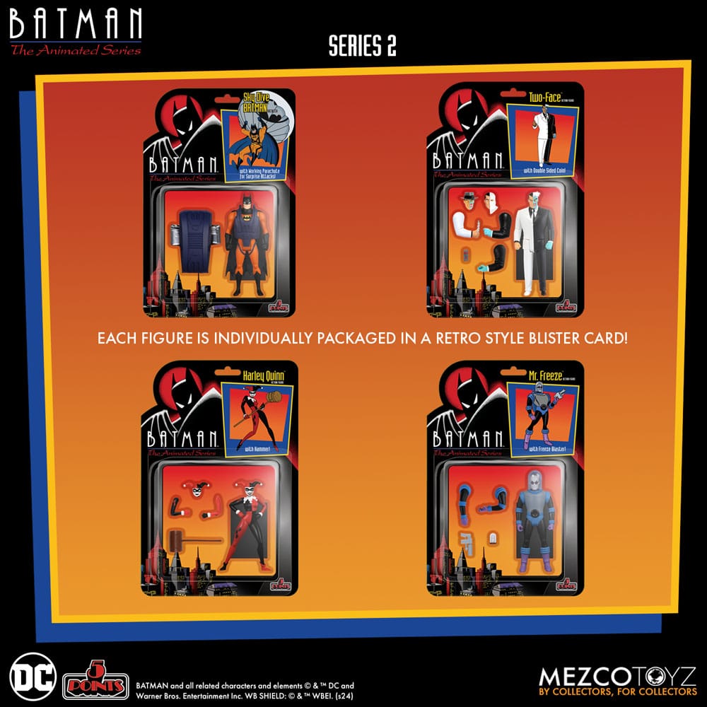 Batman: The Animated Series 2 5 Points Action Figures Deluxe Box Set 9cm - Action Figures - Mezco Toys - Hobby Figures UK
