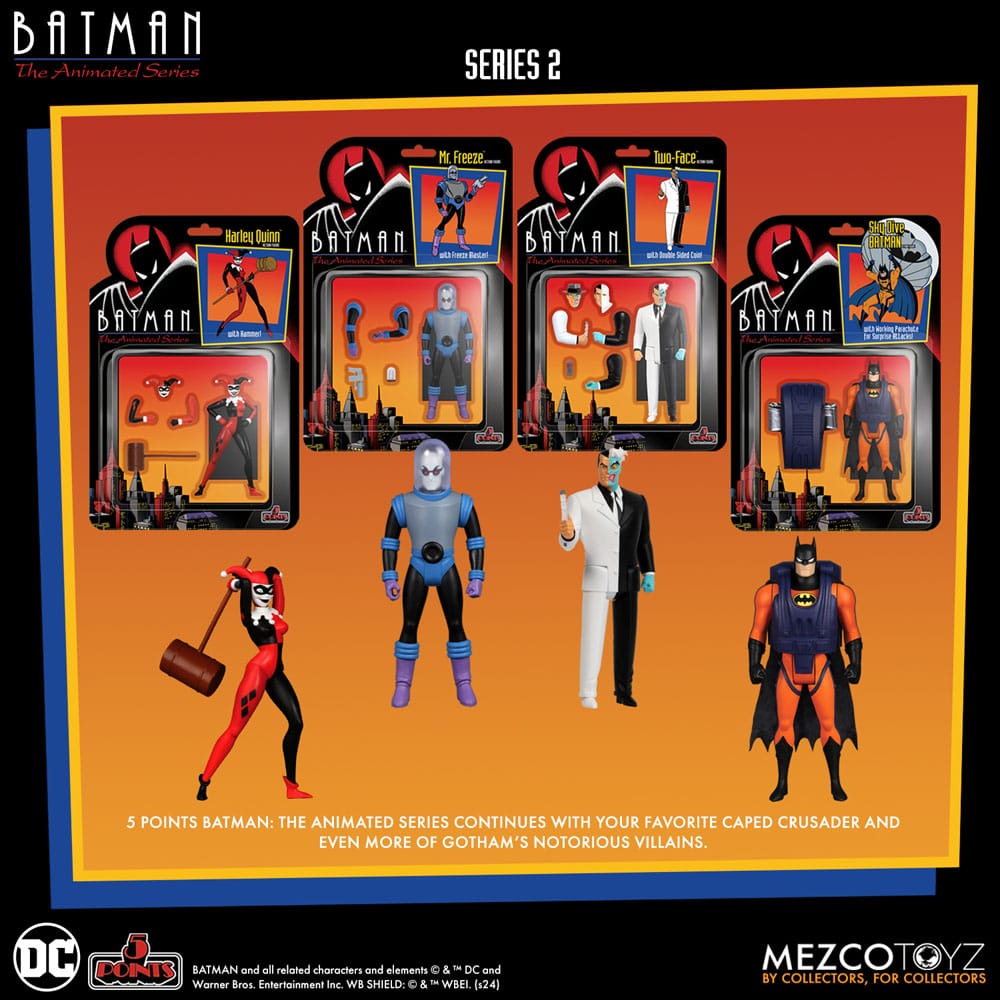 Batman: The Animated Series 2 5 Points Action Figures Deluxe Box Set 9cm - Action Figures - Mezco Toys - Hobby Figures UK