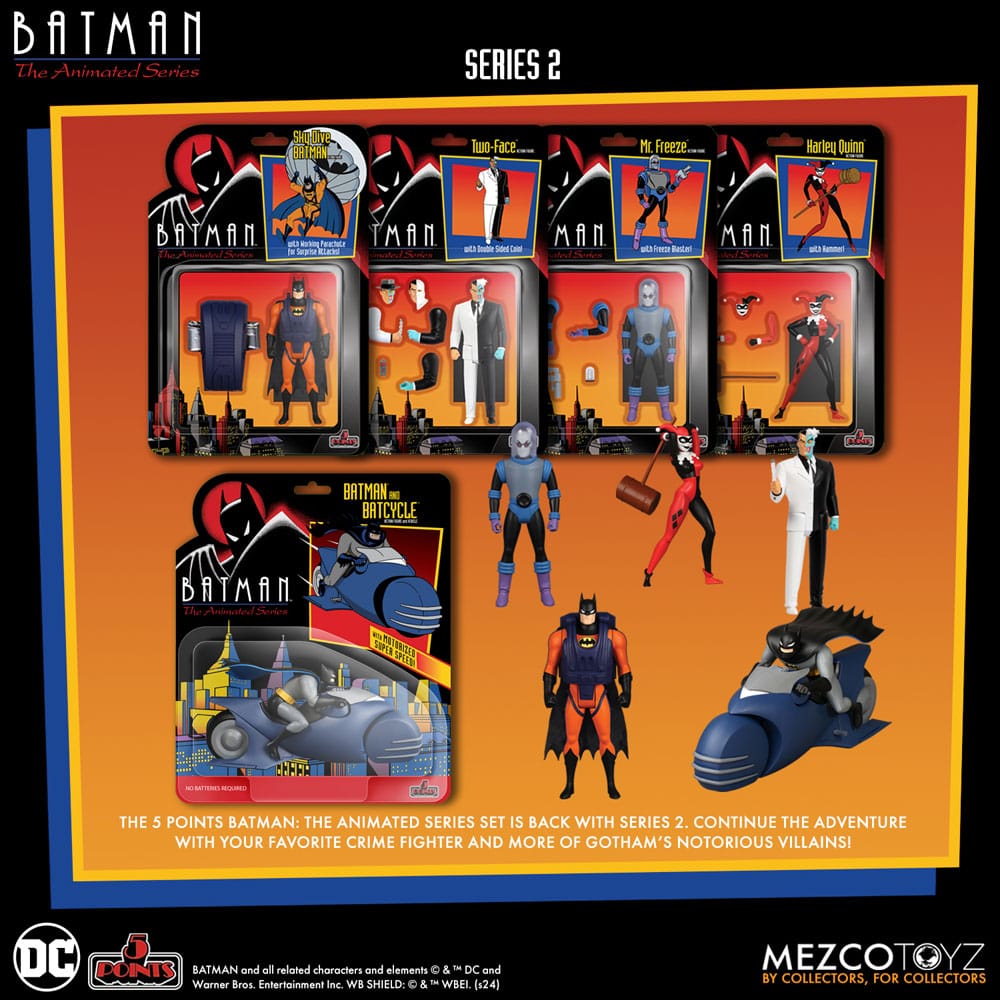 Batman: The Animated Series 2 5 Points Action Figures Deluxe Box Set 9cm - Action Figures - Mezco Toys - Hobby Figures UK