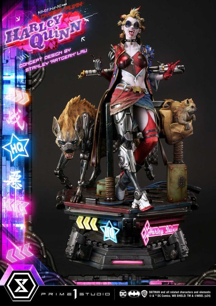 Batman Ultimate Premium Masterline Series Statue Cyberpunk Harley Quinn Deluxe Version 60cm - Scale Statue - Prime 1 Studio - Hobby Figures UK