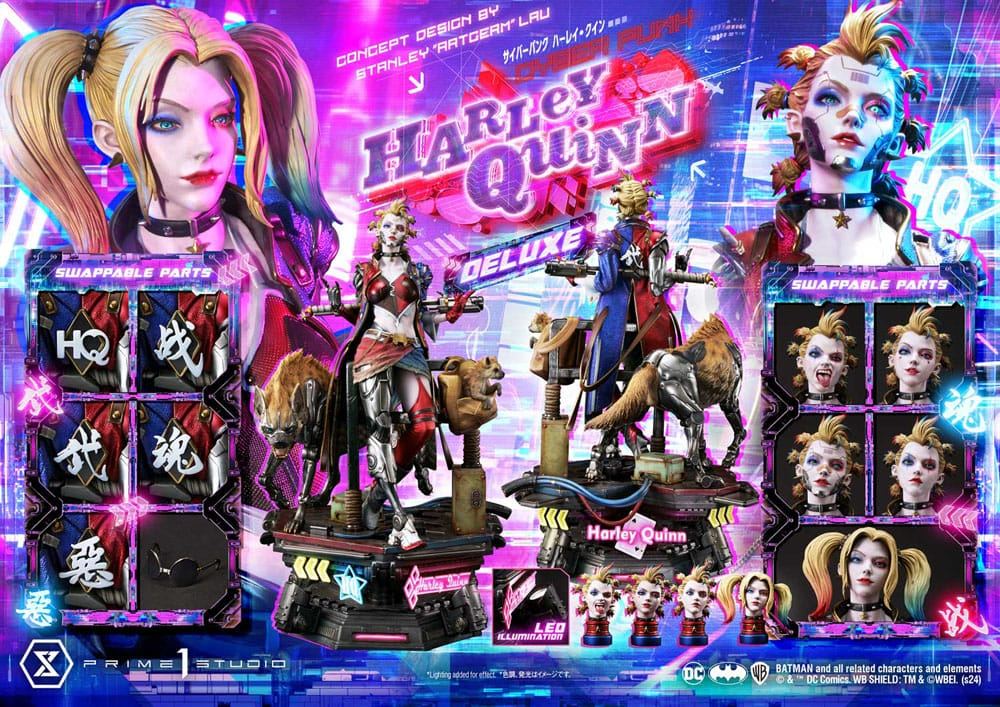 Batman Ultimate Premium Masterline Series Statue Cyberpunk Harley Quinn Deluxe Version 60cm - Scale Statue - Prime 1 Studio - Hobby Figures UK