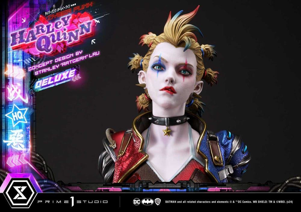 Batman Ultimate Premium Masterline Series Statue Cyberpunk Harley Quinn Deluxe Version 60cm - Scale Statue - Prime 1 Studio - Hobby Figures UK