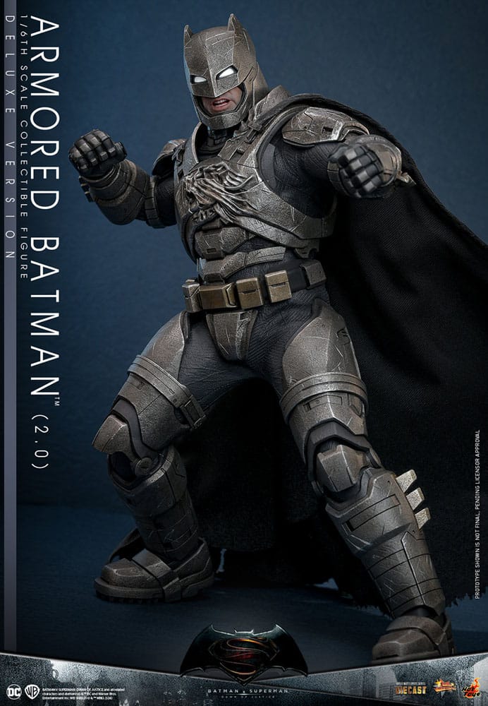 Batman v Superman: Dawn of Justice Movie Masterpiece Action Figure 1/6 Armored Batman 2.0 (Deluxe Version) 33cm - Action Figures - Hot Toys - Hobby Figures UK