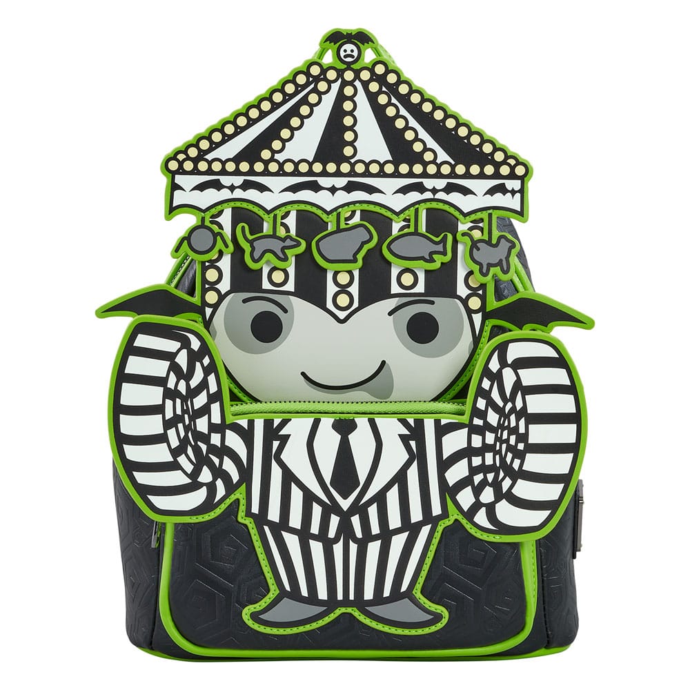 Beetlejuice by Loungefly Backpack Mini Pinstripe heo Exclusive - Apparel & Accessories - Loungefly - Hobby Figures UK