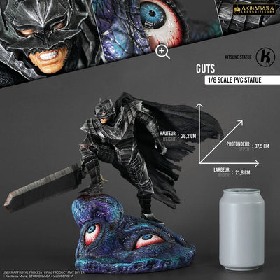 Berserk Akihabara Legend Figure PVC Statue 1/8 Guts (Berserker Armor) 26cm - Scale Statue - Kitsune Statue - Hobby Figures UK